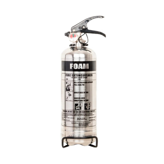 Foam Fire Extinguisher Stainless Steel - 1ltr